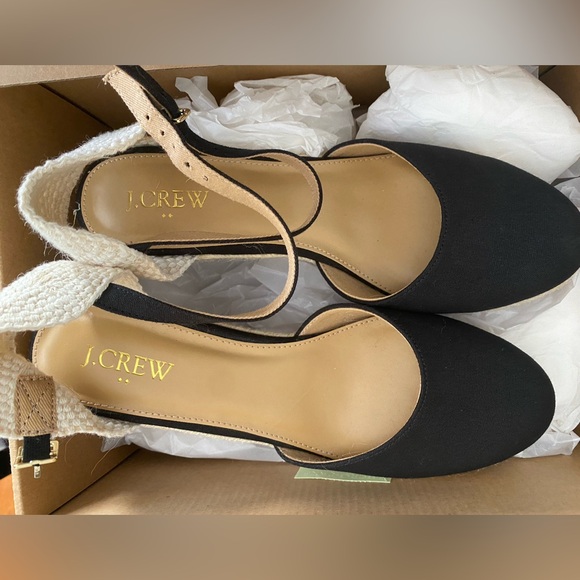 J Crew NIB Espadrilles. Ankle Strap. Size 8. - Picture 2 of 4